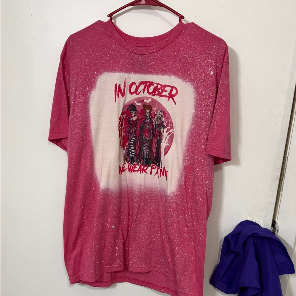 Pink Graphic Tee "In October We Wear Pink"